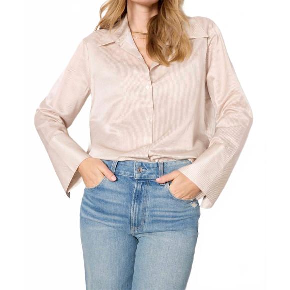NEW CITIZENS OF HUMANITY women's camilia shirt in beige - Picture 1 of 6